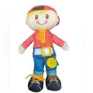 Playskool Dressy Kids Doll Blonde Hair Learning Teaching Activity Plush Doll